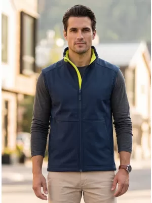 Muški softshell prsluk MALFINI VISION 517 TAMNOPLAVA