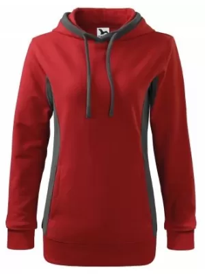 Ženski sweatshirt MALFINI KANGAROO 408 CRVENA