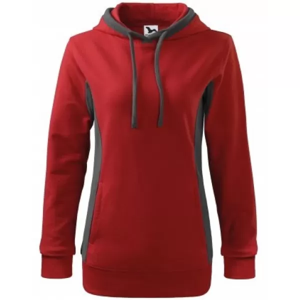  Ženski sweatshirt MALFINI KANGAROO 408 CRVENA 