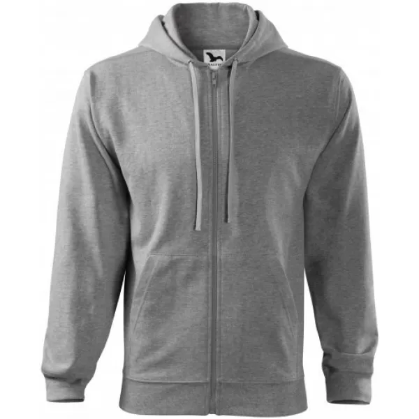  Muški sweatshirt MALFINI TRENDY ZIPPER 410 TAMNO SIVI ODSJAJI 