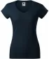 Ženska majica kratkih rukava MALFINI FIT V-NECK 162 TAMNOPLAVA