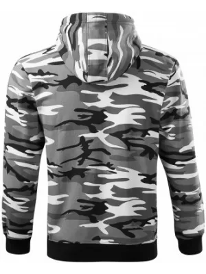 Muški sweatshirt MALFINI CAMO ZIPPER C19 MASKIRNO SIVA