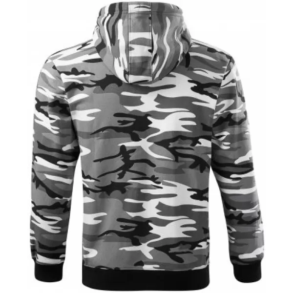  Muški sweatshirt MALFINI CAMO ZIPPER C19 MASKIRNO SIVA 