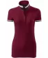 Ženska majica s kragnom MALFINI PREMIUM COLLAR UP 257 GRANAT