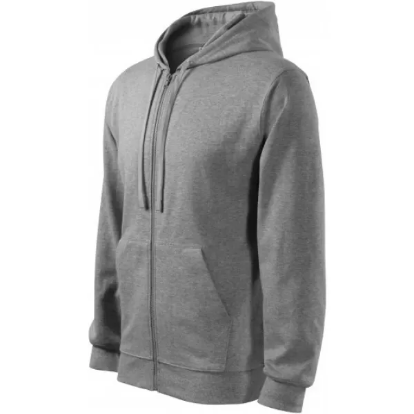  Muški sweatshirt MALFINI TRENDY ZIPPER 410 TAMNO SIVI ODSJAJI 