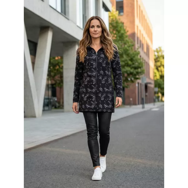  Ženska produžena majica ALTISPORT OCHIENA LSWS296 CRNO 