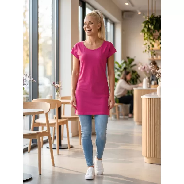  Ženska duga majica MALFINI LOVE 123 MAGENTA 