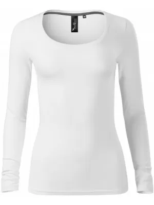 Ženska majica s dugim rukavima MALFINI PREMIUM BRAVE 156 BIJELA