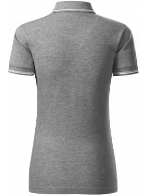 Ženska majica s kragnom MALFINI PREMIUM PERFECTION PLAIN 253 TAMNO SIVI ODSJAJI