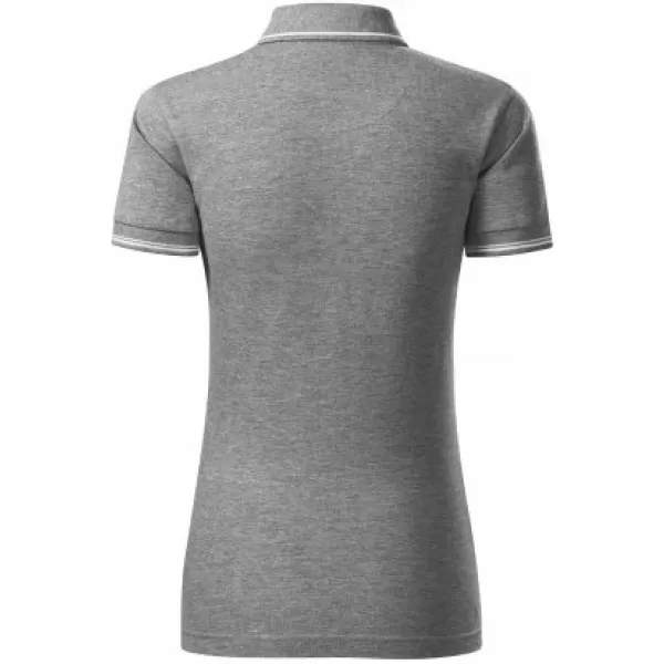  Ženska majica s kragnom MALFINI PREMIUM PERFECTION PLAIN 253 TAMNO SIVI ODSJAJI 