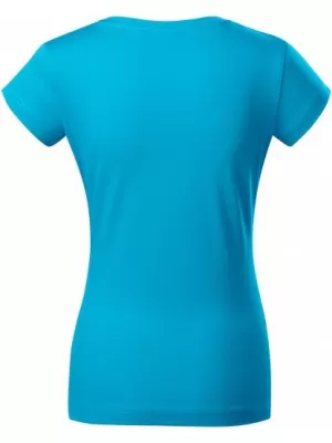 Ženska majica kratkih rukava MALFINI FIT V-NECK 162 TIRKIZ
