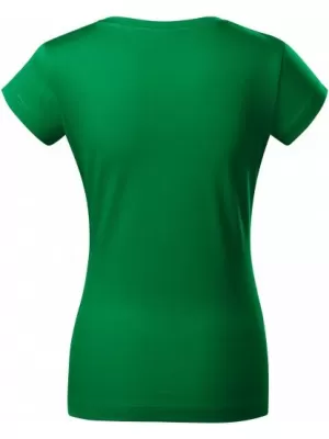 Ženska majica kratkih rukava MALFINI FIT V-NECK 162 SREDNJE ZELENA