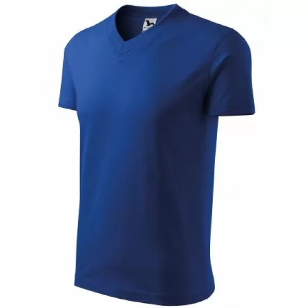  Muška majica kratkih rukava MALFINI V-NECK 102 KRALJEVSKO PLAVA 