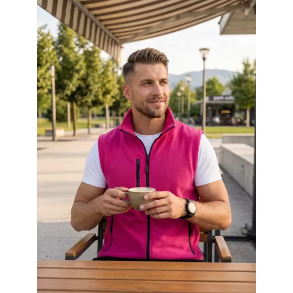  Muški prsluk od flisa MALFINI EXIT 525 MAGENTA 