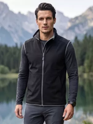 Muški softshell prsluk MALFINI VISION 517 CRNA