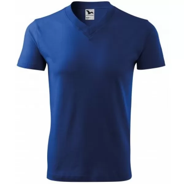  Muška majica kratkih rukava MALFINI V-NECK 102 KRALJEVSKO PLAVA 