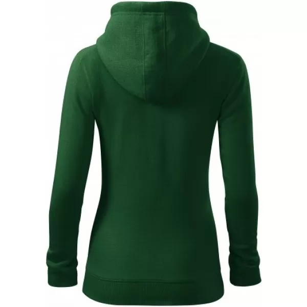  Ženski sweatshirt MALFINI TRENDY ZIPPER 411 TAMNOZELENE BOJE 