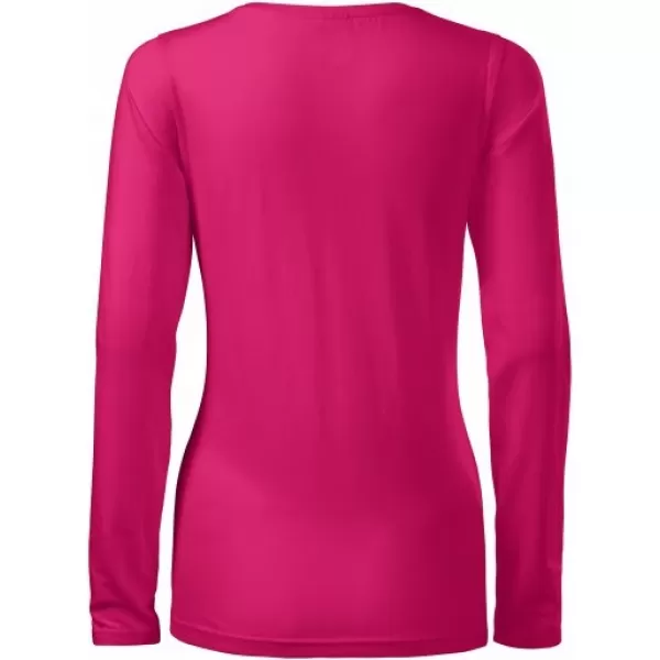  Ženska majica s dugim rukavima MALFINI SLIM 139 MALINA 