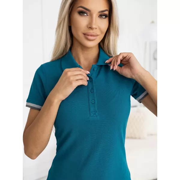  Ženska haljina sa kragnom MALFINI PREMIUM DRESS UP 271 KEROZIN 