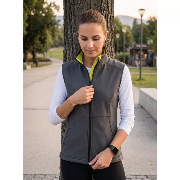  Ženski softshell prsluk MALFINI VISION 516 ČELIČNO SIVA 