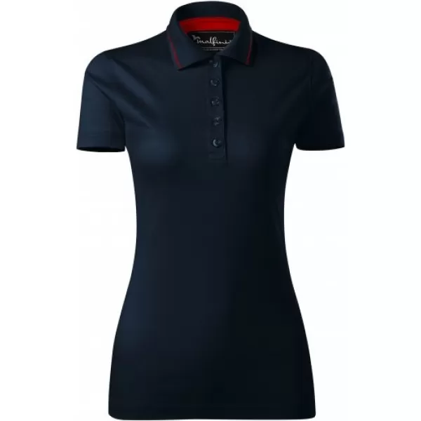  Ženska majica s kragnom MALFINI PREMIUM GRAND 269 TAMNOPLAVA 