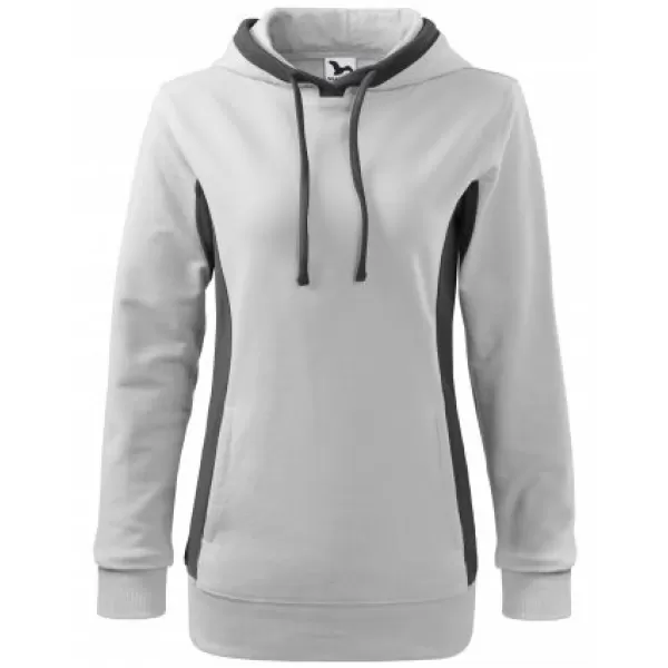  Ženski sweatshirt MALFINI KANGAROO 408 BIJELA 