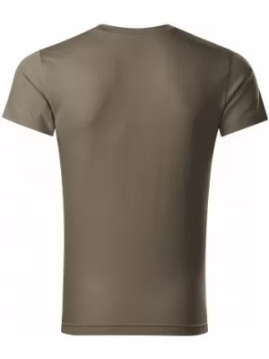 Muška majica kratkih rukava MALFINI SLIM FIT V-NECK 146 VOJSKE