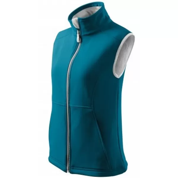  Ženski softshell prsluk MALFINI VISION 516 TAMNO TIRKIZNA 