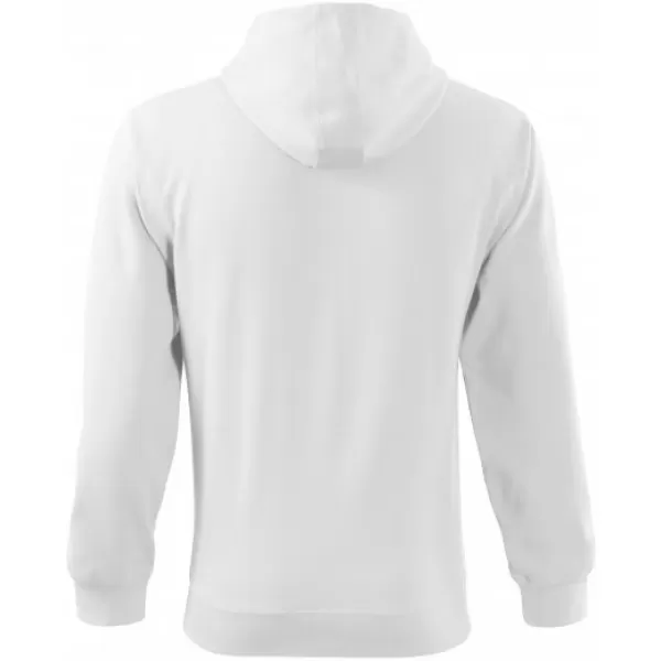  Muški sweatshirt MALFINI TRENDY ZIPPER 410 BIJELA 