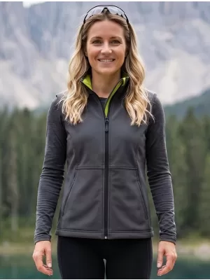 Ženski softshell prsluk MALFINI VISION 516 ČELIČNO SIVA
