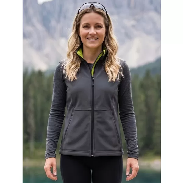  Ženski softshell prsluk MALFINI VISION 516 ČELIČNO SIVA 