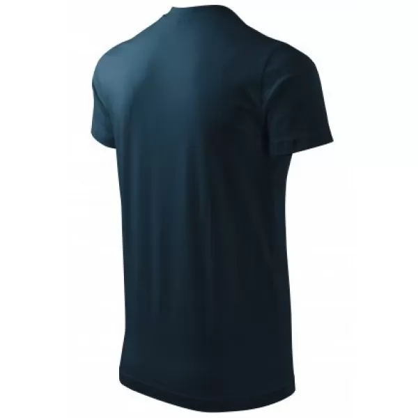  Muška majica kratkih rukava MALFINI HEAVY V-NECK 111 TAMNOPLAVA 