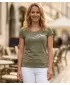 Dámské triko ALTISPORT CARRYOVER ALW001F61 KHAKI