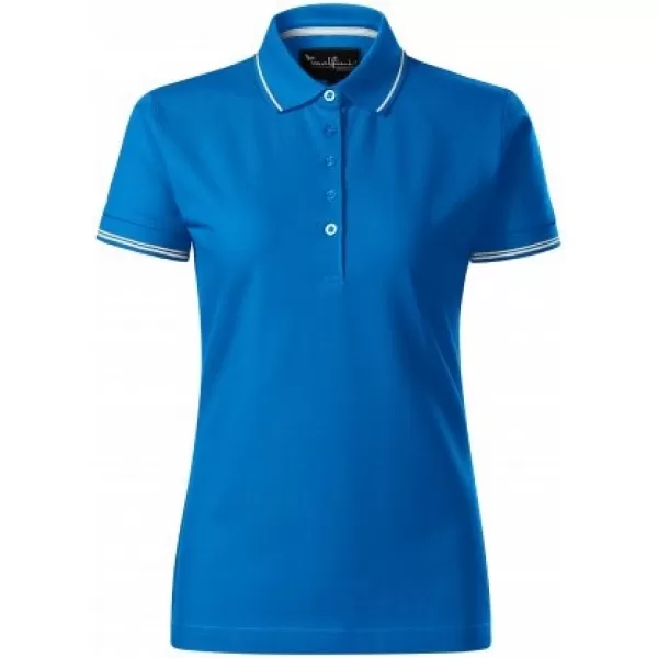  Ženska majica s kragnom MALFINI PREMIUM PERFECTION PLAIN 253 DISALICA PLAVA 