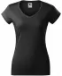 Ženska majica kratkih rukava MALFINI FIT V-NECK 162 EBANOVINA SIVA