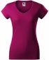 Ženska majica kratkih rukava MALFINI FIT V-NECK 162 FUKSIJA CRVENA