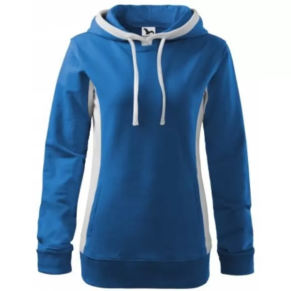  Ženski sweatshirt MALFINI KANGAROO 408 AZURNO PLAVA 