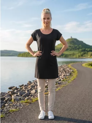 Ženska duga majica MALFINI LOVE 123 CRNA