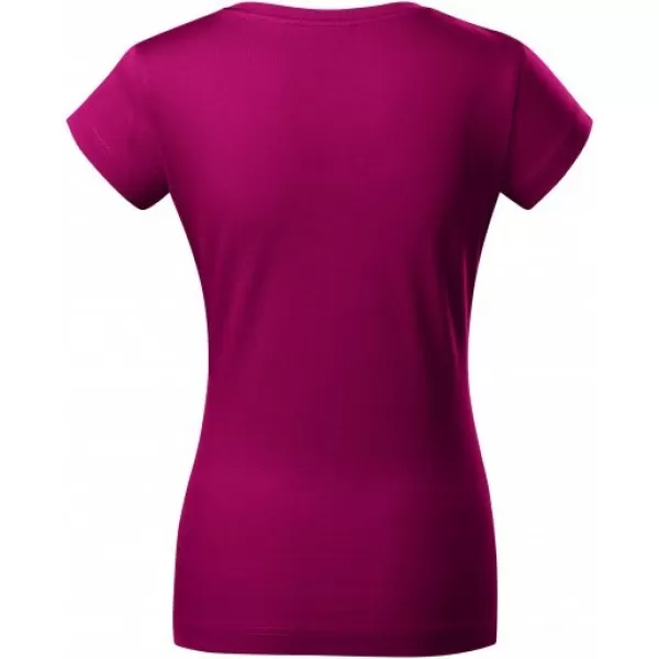  Ženska majica kratkih rukava MALFINI FIT V-NECK 162 FUKSIJA CRVENA 