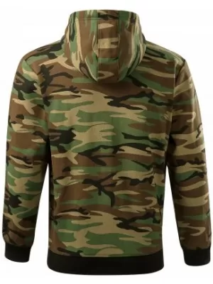 Muški sweatshirt MALFINI CAMO ZIPPER C19 KAMUFLAŽNO SMEĐA