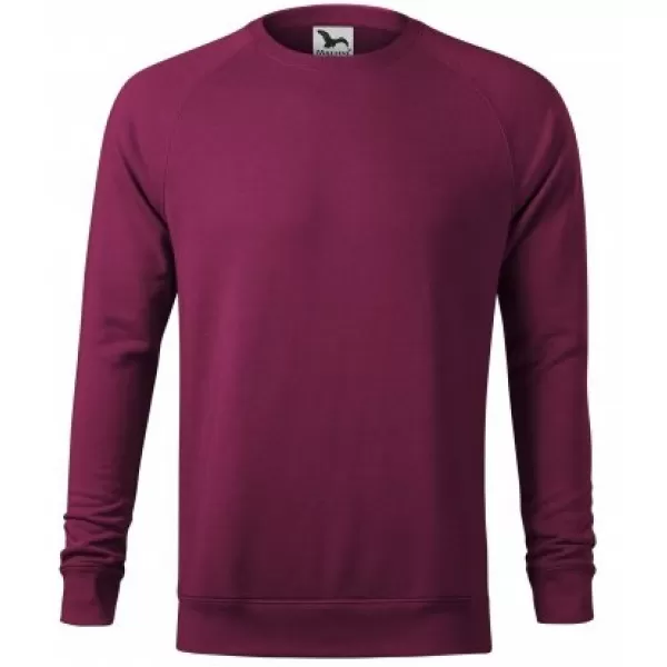  Muški sweatshirt MALFINI MERGER 415 CRVENA ŠLJIVA ISTIČE 