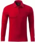 Muška majica s dugim rukavima i kragnom MALFINI PREMIUM CONTRAST STRIPE LS 258 CRVENA FORMULA