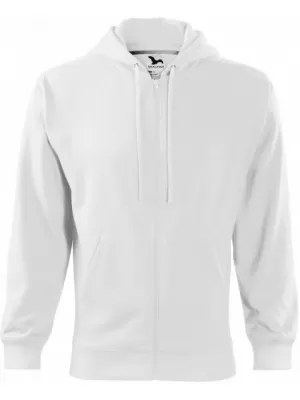Muški sweatshirt MALFINI TRENDY ZIPPER 410 BIJELA