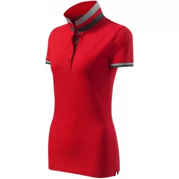  Ženska majica s kragnom MALFINI PREMIUM COLLAR UP 257 CRVENA FORMULA 