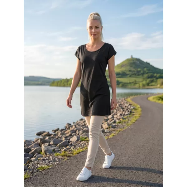  Ženska duga majica MALFINI LOVE 123 CRNA 