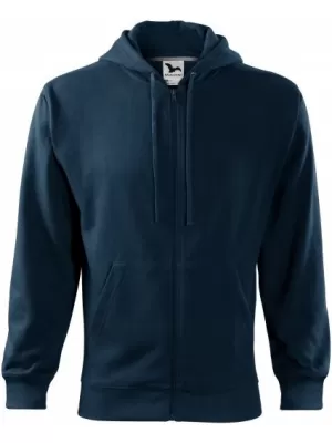 Muški sweatshirt MALFINI TRENDY ZIPPER 410 TAMNOPLAVA
