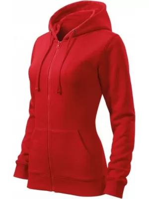 Ženski sweatshirt MALFINI TRENDY ZIPPER 411 CRVENA