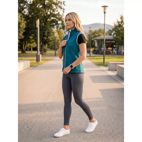  Ženski softshell prsluk MALFINI VISION 516 TAMNO TIRKIZNA 