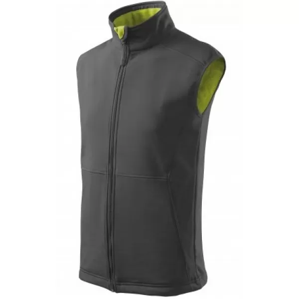  Muški softshell prsluk MALFINI VISION 517 ČELIČNO SIVA 