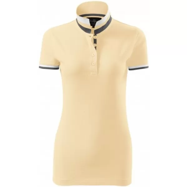  Ženska majica s kragnom MALFINI PREMIUM COLLAR UP 257 BURBONSKA VANILIJA 